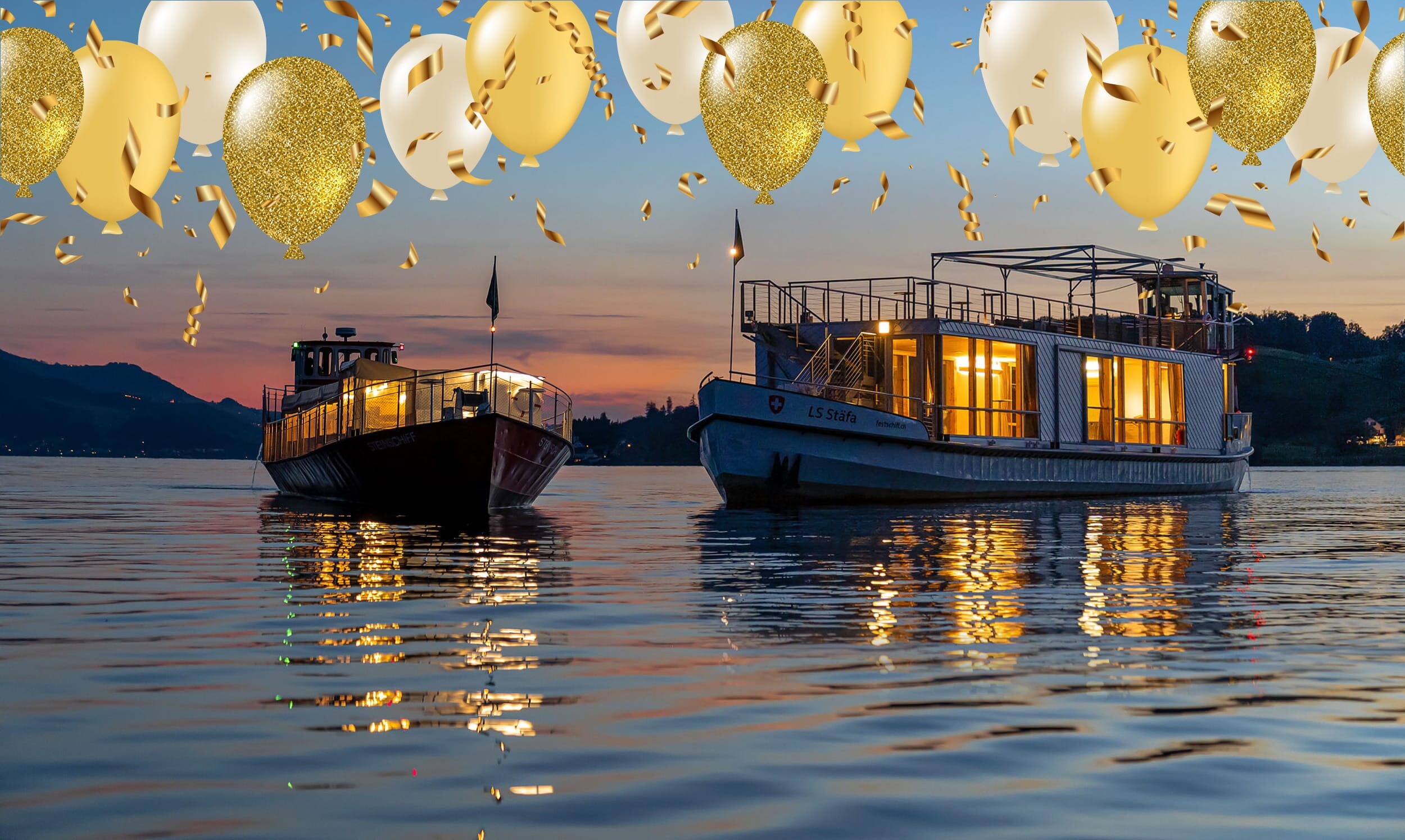 Festschiff Geburtstag Fest Zuerichsee
