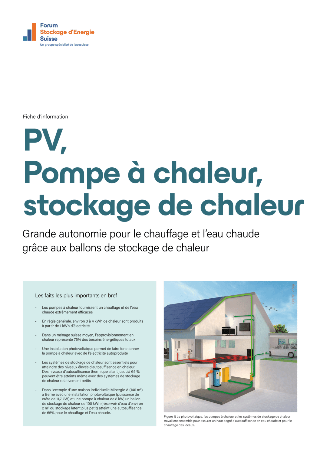 FSES fiche d’information: PV, Pompe à chaleur, stockage de chaleur