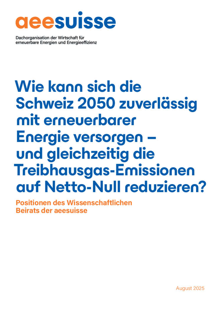 Faktenblatt Positionspapier Erneuerbare Energien 2050