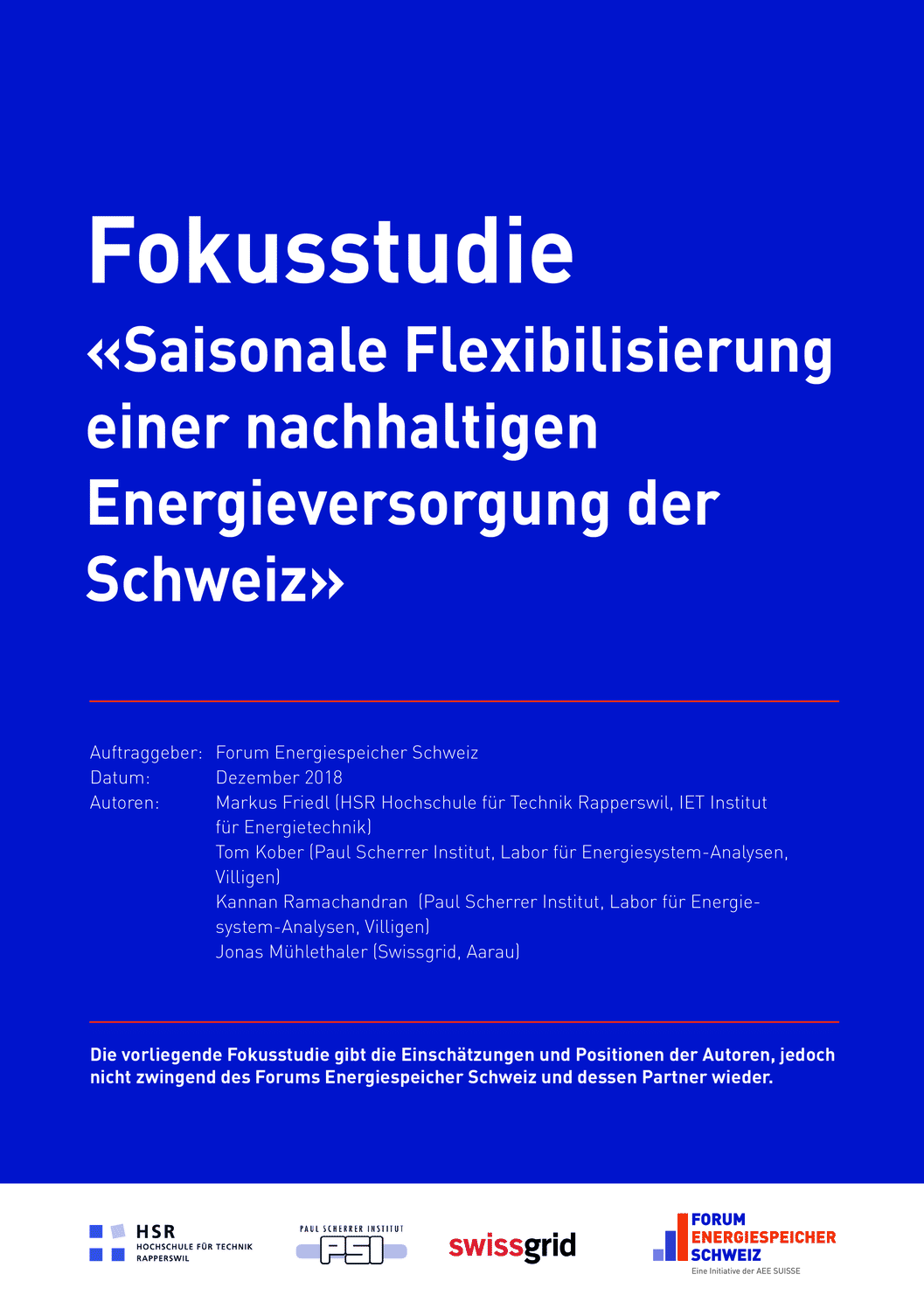 FESS Fokusstudie Saisonale Flexibilisierung
