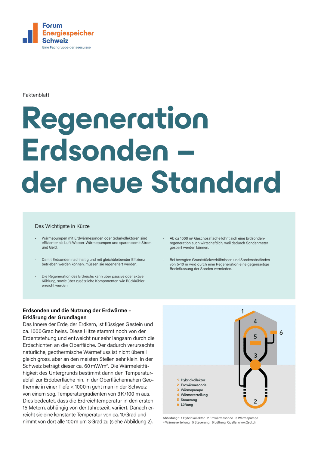 FESS Faktenblatt Regeneration Erdsonde DE