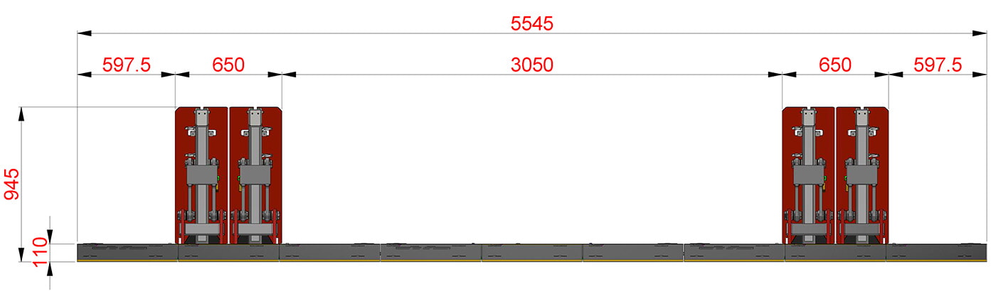 Vermassungen ARMIS ONE 3 Elemente