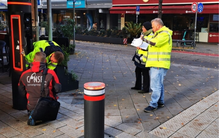 Polleranlage Innenstadt Verkehrslenkung