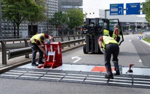 Vermietung mobile Fahrzeugsperren