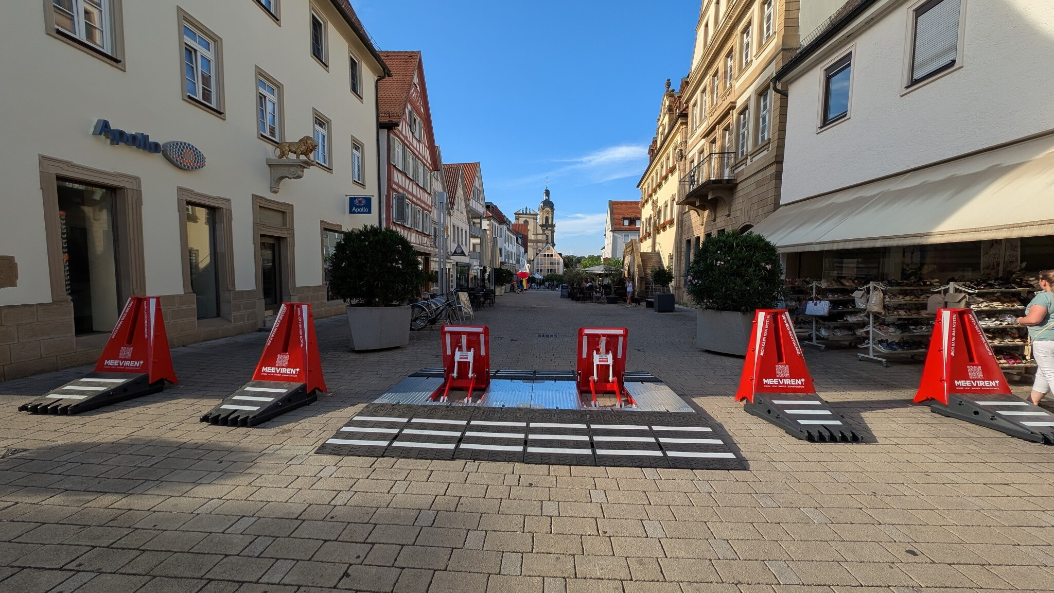 ARMIS GO und ARMIS ONE mobile Zufahrtssperren im Einsatz in Neckarsulm