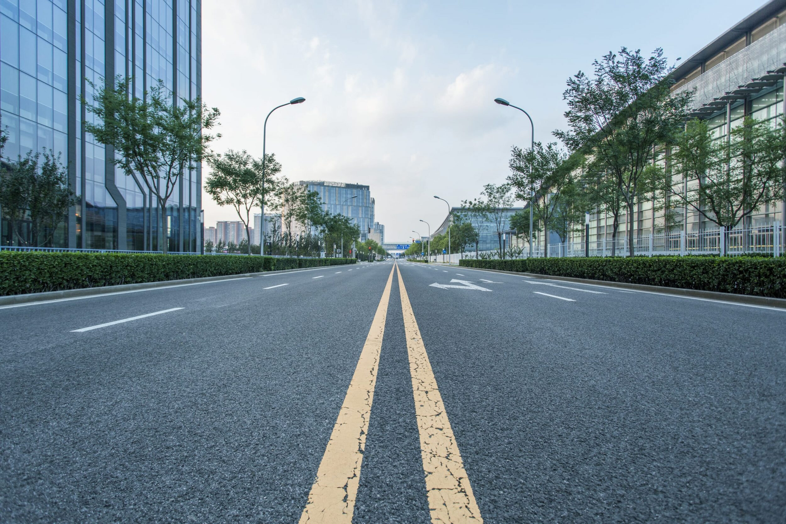 Symetrie Strasse Stadt