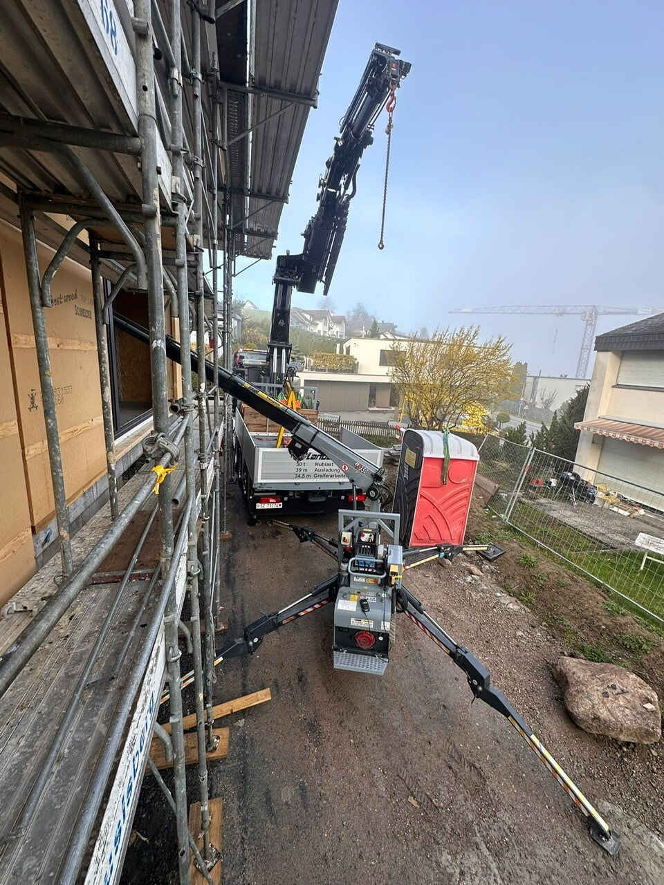 Raupenkran Im Einsatz