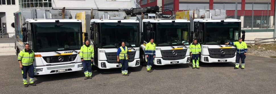 Kehricht Crew Panoramasicht