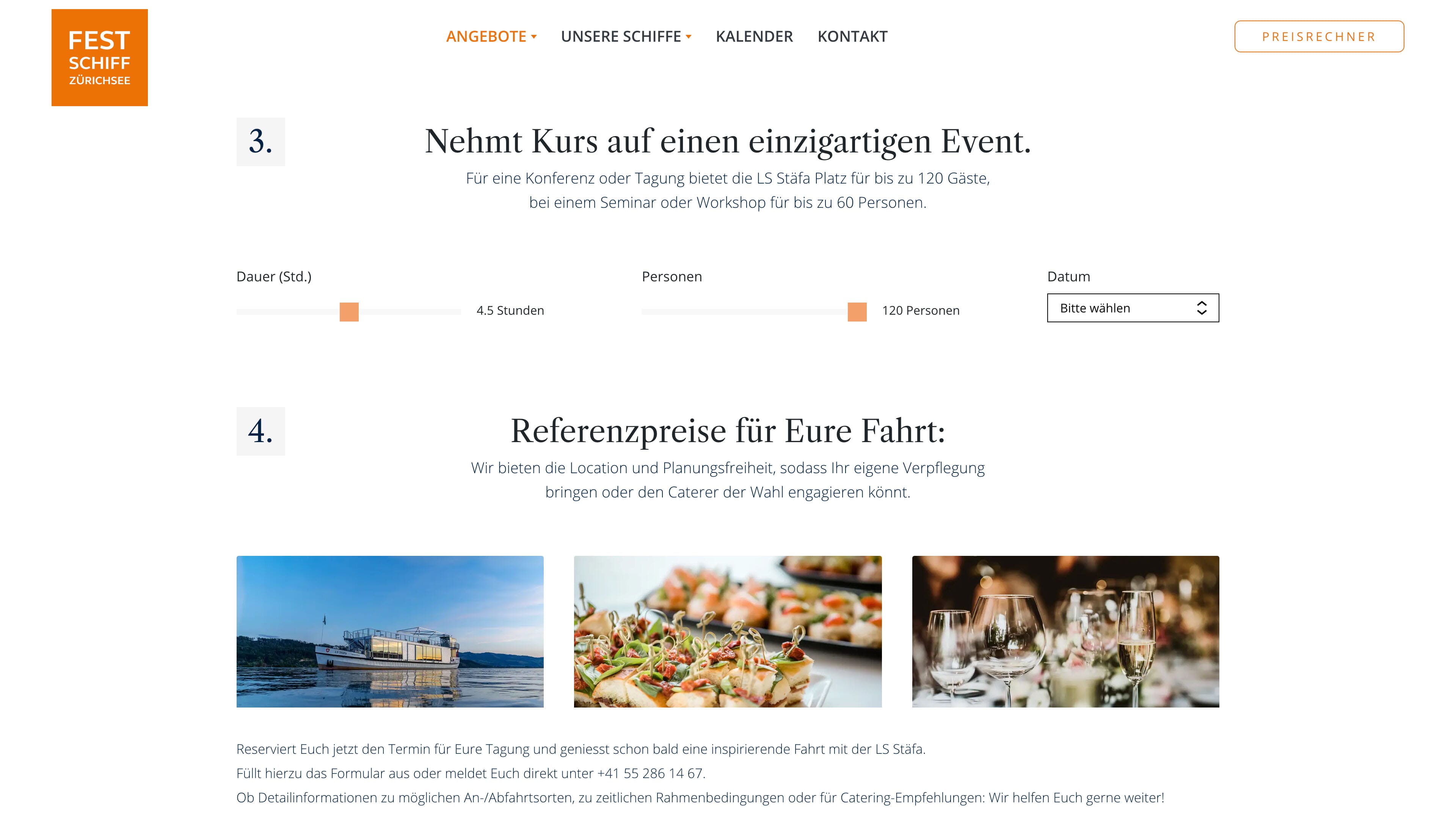 Website Festschiff Schmerikon