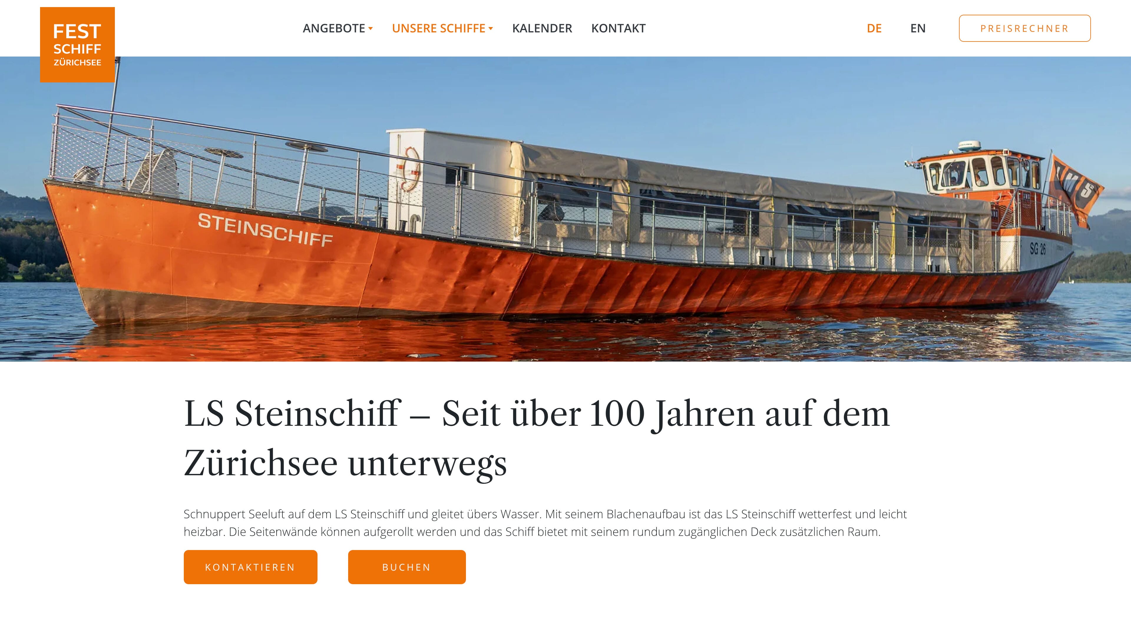 Website Festschiff Schmerikon