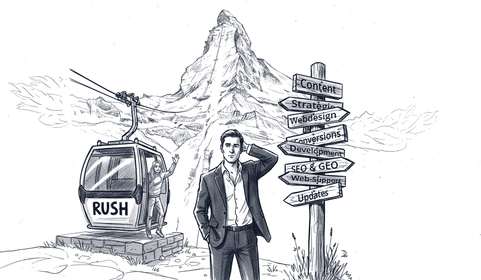 Neue Website Ausgangslage White